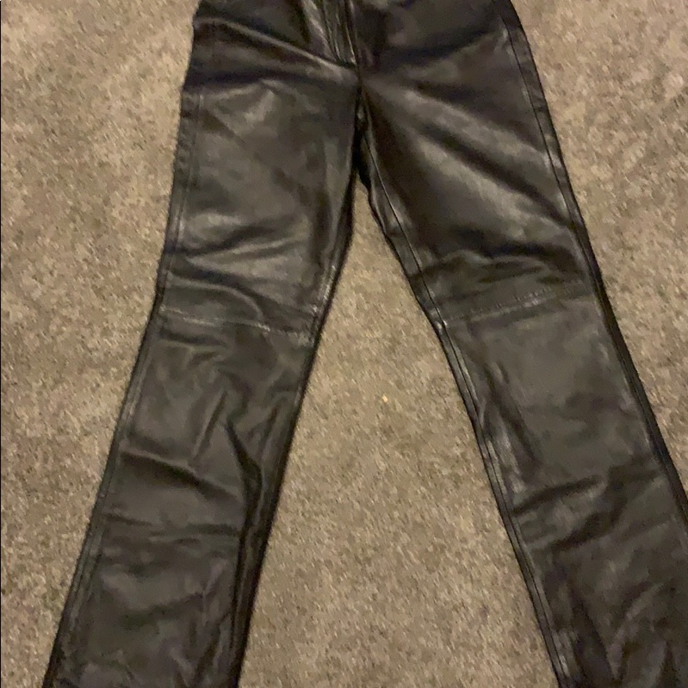 Donna Karan leather pants